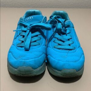 Skechers Blue Sneakers Sporty Lace-Up Design